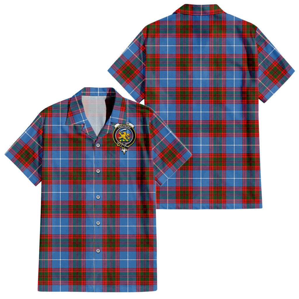 Newton Tartan Hawaiian Shirt with Family Crest