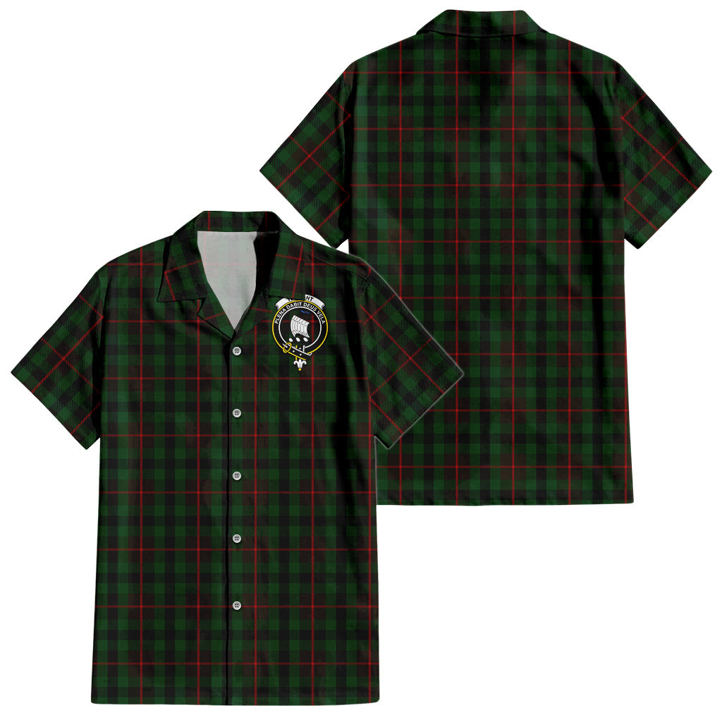 Tennant Tartan Hawaiian Shirt with Family Crest