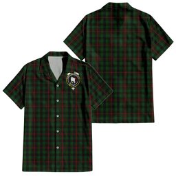 Tennant Tartan Hawaiian Shirt with Family Crest