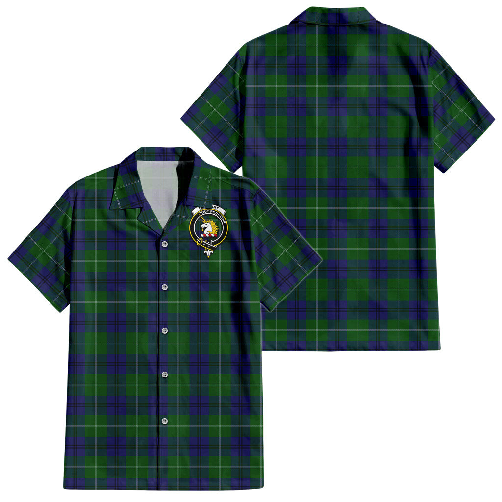 Oliphant Tartan Hawaiian Shirt with Family Crest