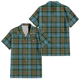 Walkinshaw Tartan Hawaiian Shirt with Family Crest