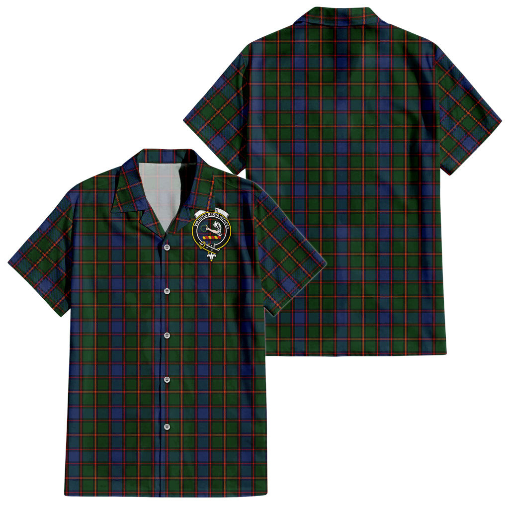 Skene Tartan Hawaiian Shirt with Family Crest