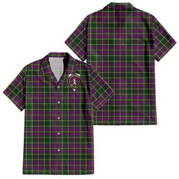 Taylor (Tailyour) Tartan Hawaiian Shirt with Family Crest