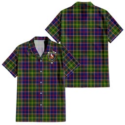 Whitefoord Tartan Hawaiian Shirt with Family Crest