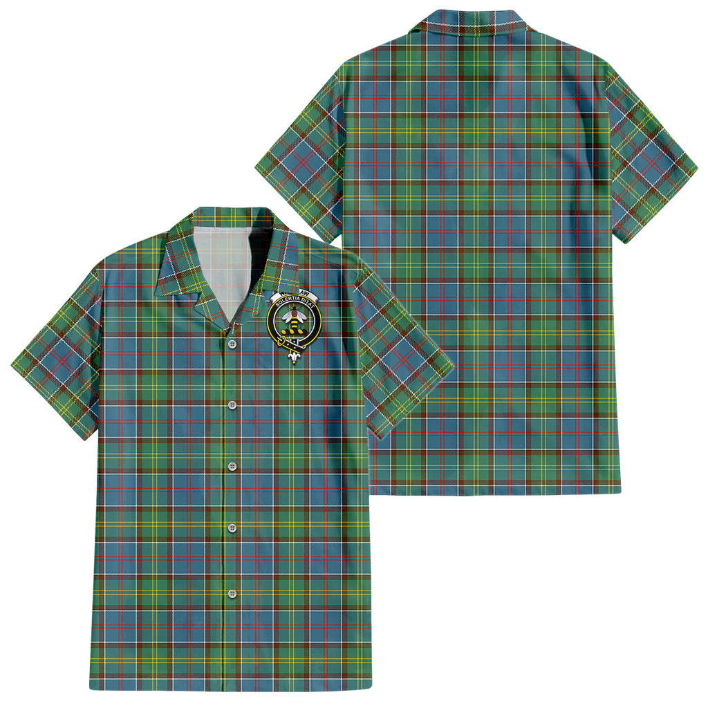 Whitelaw Tartan Hawaiian Shirt with Family Crest