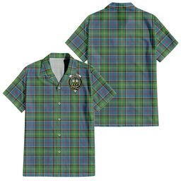 Whitelaw Tartan Hawaiian Shirt with Family Crest