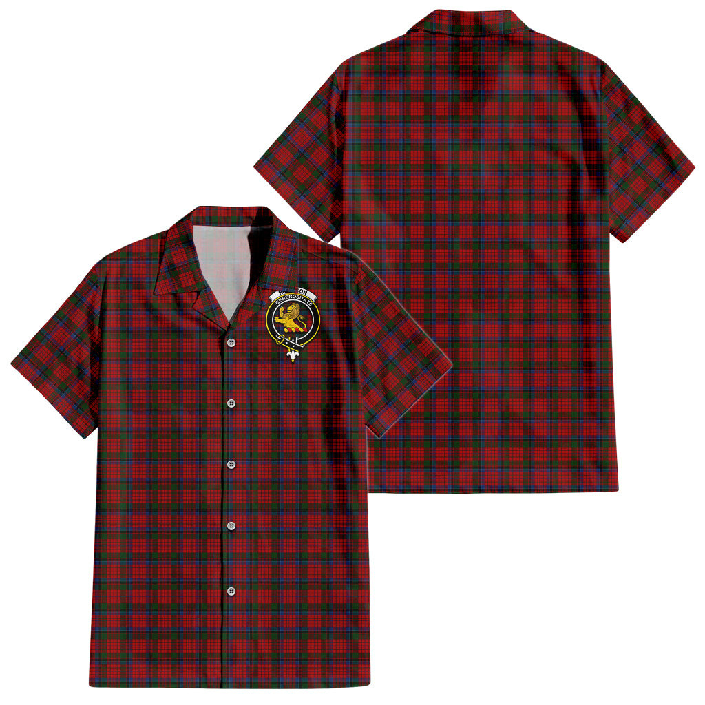 Nicolson Tartan Hawaiian Shirt with Family Crest