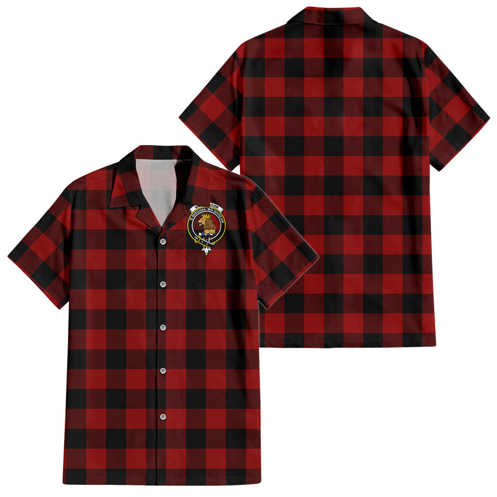Rob Roy Macgregor Tartan Hawaiian Shirt with Family Crest
