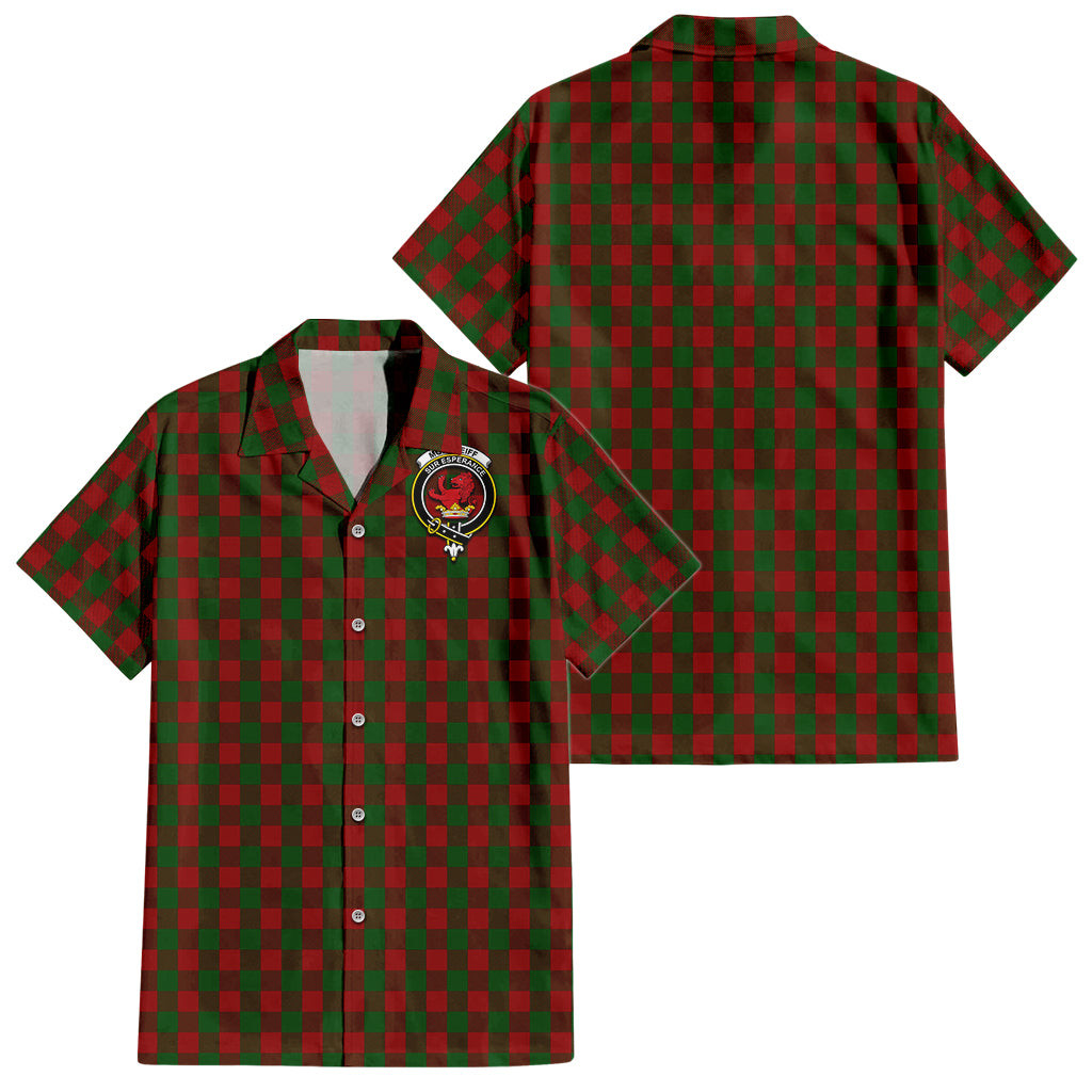 Moncrieff (Moncreiffe) Tartan Hawaiian Shirt with Family Crest
