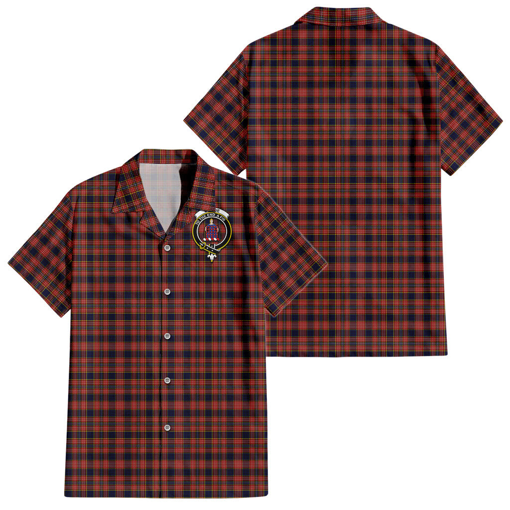 Ogilvie (Ogilvy) Tartan Hawaiian Shirt with Family Crest