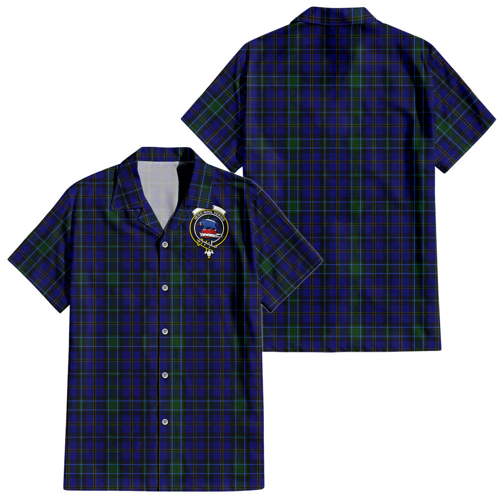 Weir Tartan Hawaiian Shirt with Family Crest