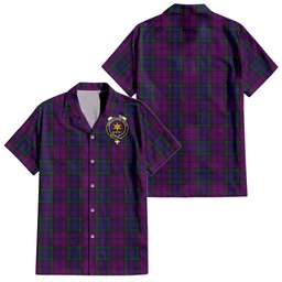 Wardlaw Tartan Hawaiian Shirt with Family Crest