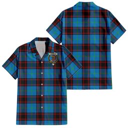 Wedderburn Tartan Hawaiian Shirt with Family Crest