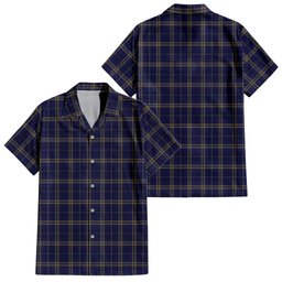 Rhys of Wales Tartan Hawaiian Shirt
