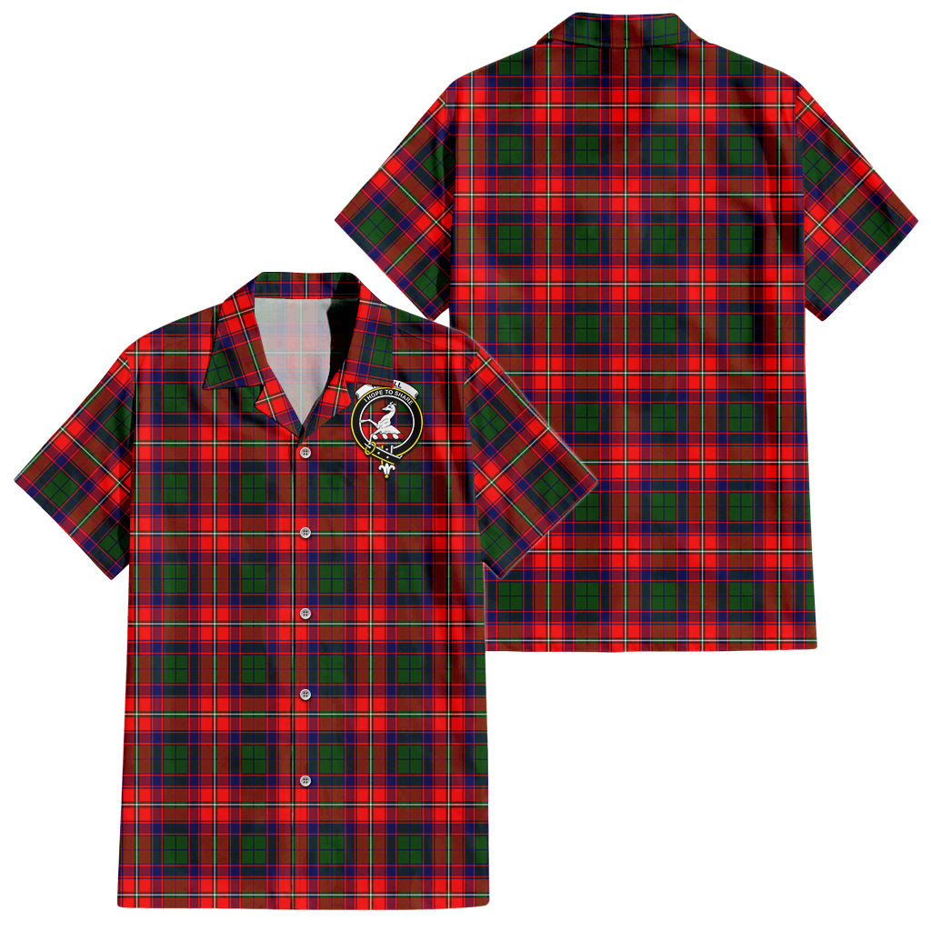 Riddell Tartan Hawaiian Shirt with Family Crest