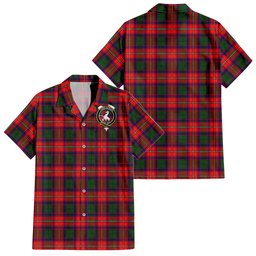 Riddell Tartan Hawaiian Shirt with Family Crest