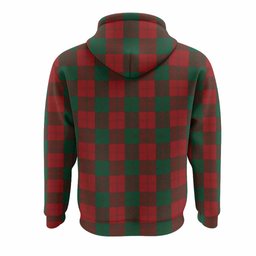 Erskine Tartan Crest Hoodie Ferocious Lion Style