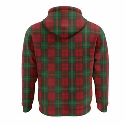 Lennox Tartan Crest Hoodie Ferocious Lion Style