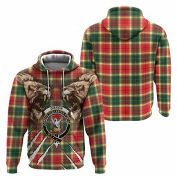 Gibson (Gibbs or Gibsone) Tartan Crest Hoodie Ferocious Lion Style