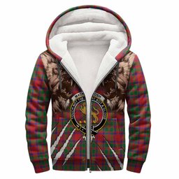 MacKintosh (McKintosh) Tartan Crest Sherpa Hoodie Ferocious Lion Style