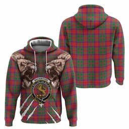 MacKintosh (McKintosh) Tartan Crest Hoodie Ferocious Lion Style