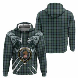 Melville Tartan Crest Hoodie Ferocious Lion Style