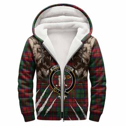 MacCulloch (McCulloch) Tartan Crest Sherpa Hoodie Ferocious Lion Style