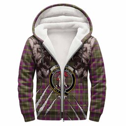 Taylor (Tailyour) Tartan Crest Sherpa Hoodie Ferocious Lion Style