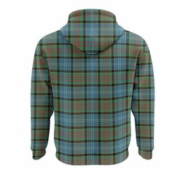 Paisley Tartan Crest Hoodie Ferocious Lion Style