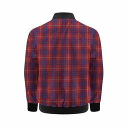 Hamilton Tartan Crest Kid Bomber Jacket Ferocious Lion Style