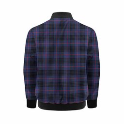 Morgan Tartan Crest Kid Bomber Jacket Ferocious Lion Style