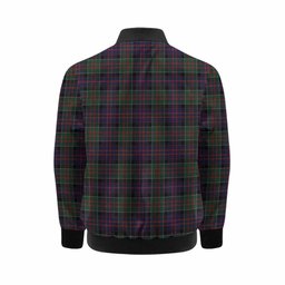 MacDonald (McDonald) of Clanranald Tartan Crest Kid Bomber Jacket Ferocious Lion Style