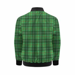 Galloway Tartan Crest Kid Bomber Jacket Ferocious Lion Style