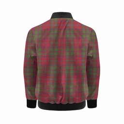Stewart (Stuart) of Appin Tartan Crest Kid Bomber Jacket Ferocious Lion Style