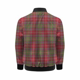 Somerville Tartan Crest Kid Bomber Jacket Ferocious Lion Style