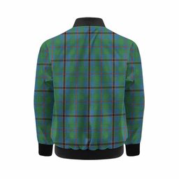 Snodgrass Tartan Crest Kid Bomber Jacket Ferocious Lion Style