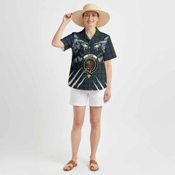 Baird Tartan Crest Hawaiian Shirt Ferocious Lion Style