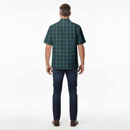 Douglas Tartan Crest Hawaiian Shirt Ferocious Lion Style