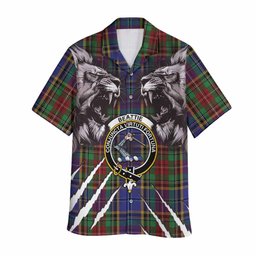 Beattie (Beatty) Tartan Crest Hawaiian Shirt Ferocious Lion Style