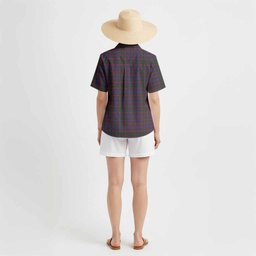 Cumming Tartan Crest Hawaiian Shirt Ferocious Lion Style