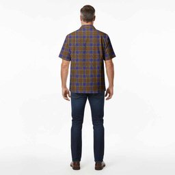 Balfour Tartan Crest Hawaiian Shirt Ferocious Lion Style