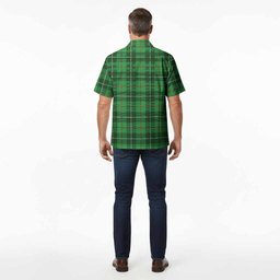 Boyle Tartan Crest Hawaiian Shirt Ferocious Lion Style