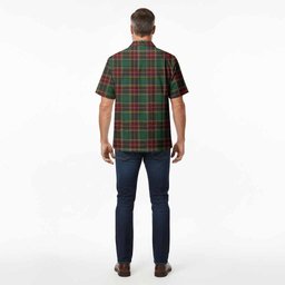 Baxter Tartan Crest Hawaiian Shirt Ferocious Lion Style