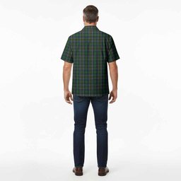Cockburn Tartan Crest Hawaiian Shirt Ferocious Lion Style