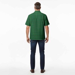 Don Tartan Crest Hawaiian Shirt Ferocious Lion Style