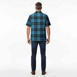 Clergy Tartan Crest Hawaiian Shirt Ferocious Lion Style