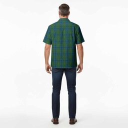 Johnstone (Johnston) Tartan Crest Hawaiian Shirt Ferocious Lion Style