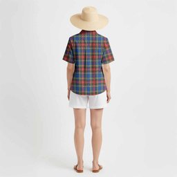 Bethune Tartan Crest Hawaiian Shirt Ferocious Lion Style