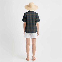 Allison Tartan Crest Hawaiian Shirt Ferocious Lion Style