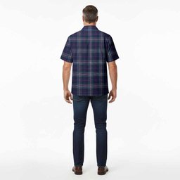 Nevoy Tartan Crest Hawaiian Shirt Ferocious Lion Style